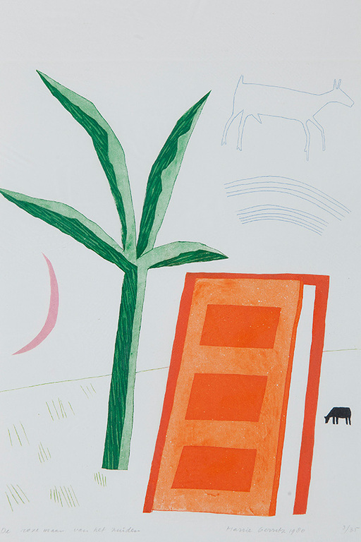 Harrie Gerritz - Ets - De roze maan van het zuiden kopen? Bied vanaf 10!