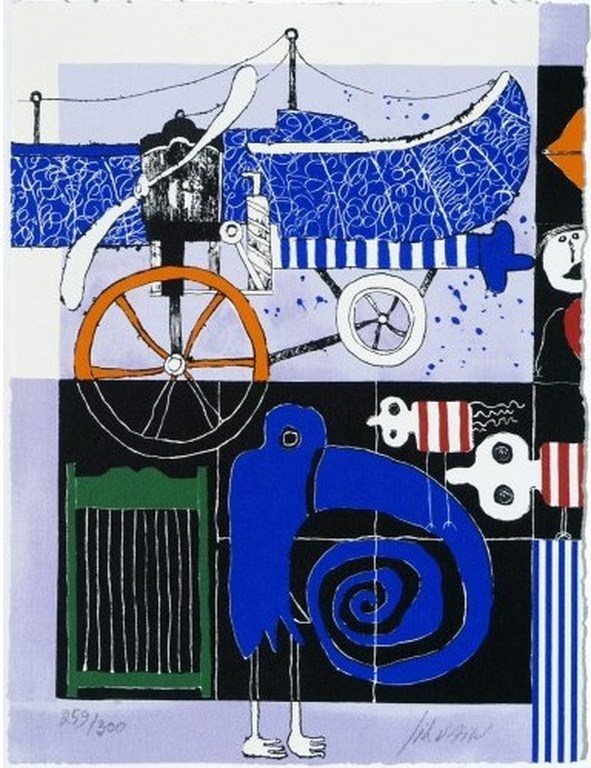 Christian Silvain: Zeefdruk, The bird kopen? Bied vanaf 40!