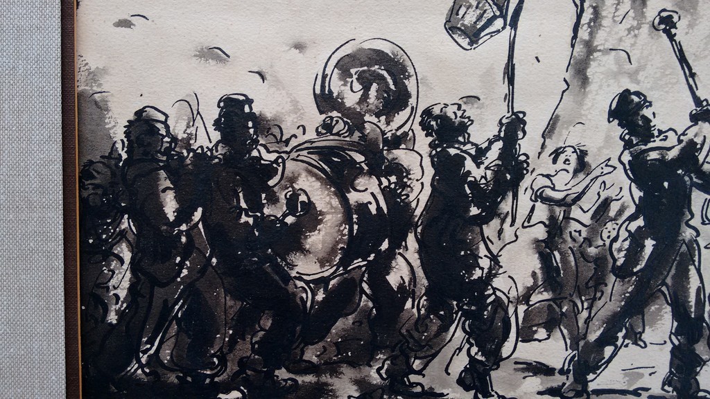 Alfred Ost Oost-Indische tekening, gesigneerd, ingelijst kopen? Bied vanaf 330!