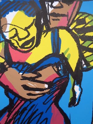 Herman Brood - HERMAN BROOD, Gelimiteerde en HANDGESIGNEERDE Zeefdruk NEE NIET NU kopen? Bied vanaf 139!