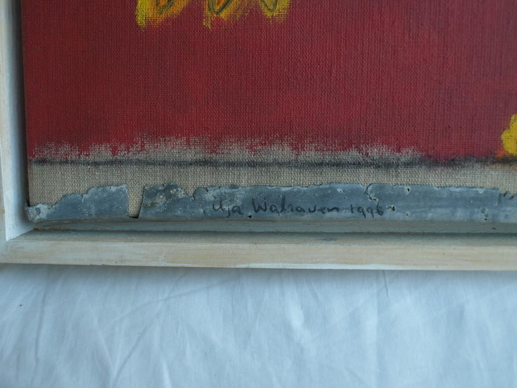 Ilja Walraven : Acrylverf en zink , koorddanser 1 â�� gesigneerd & ingelijst â��1996 kopen? Bied vanaf 150!