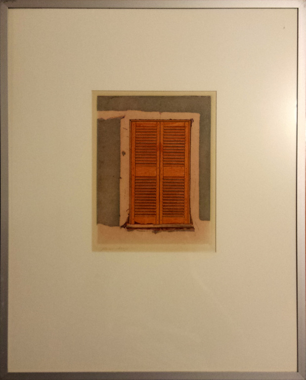 Kees Slegt, Ets nr 6, Calle que no paso, 1980 verkocht voor € 36!