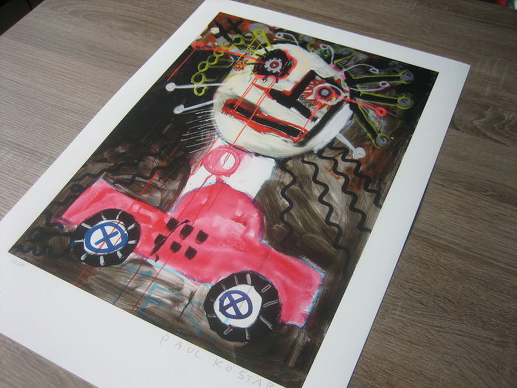 Paul Kostabi - Tesla - Giclee - Handgesigneerd - Oplage: 75 - 2014 kopen? Bied vanaf 35!