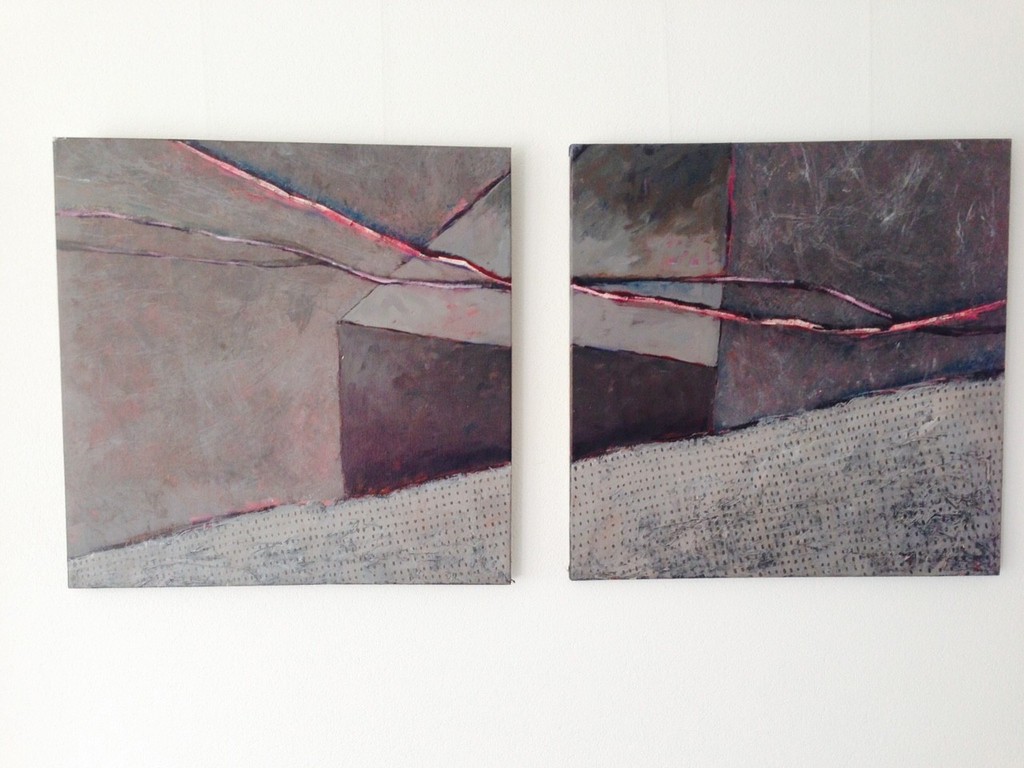 2 luik Yo Soy el Muro, acryl  op doek kopen? Bied vanaf 80!