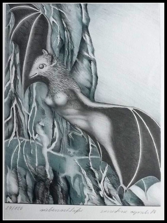 Ernestine Repsch - litho uit 1980 - zeldzaam kopen? Bied vanaf 1!