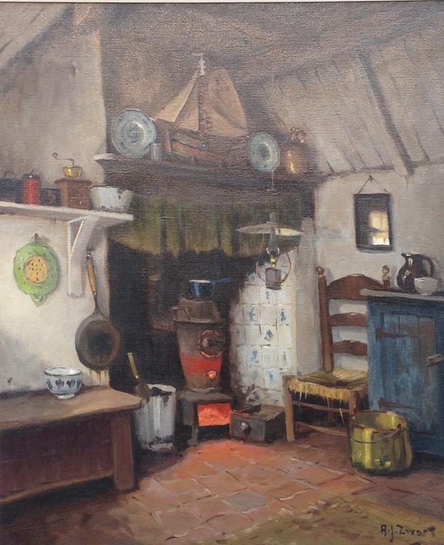 A.J. Zwart interieur stuk kopen? Bied vanaf 225!