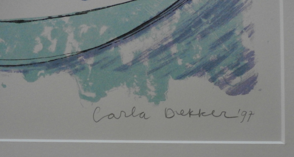 Carla Dekker - zeefdruk - 1997 - oplage: 9 stuks kopen? Bied vanaf 30!