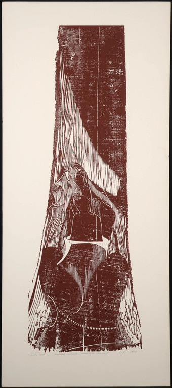 Gunther Borst: Houtsnede, Nachtelijk sledevaart (Groot!) kopen? Bied vanaf 20!