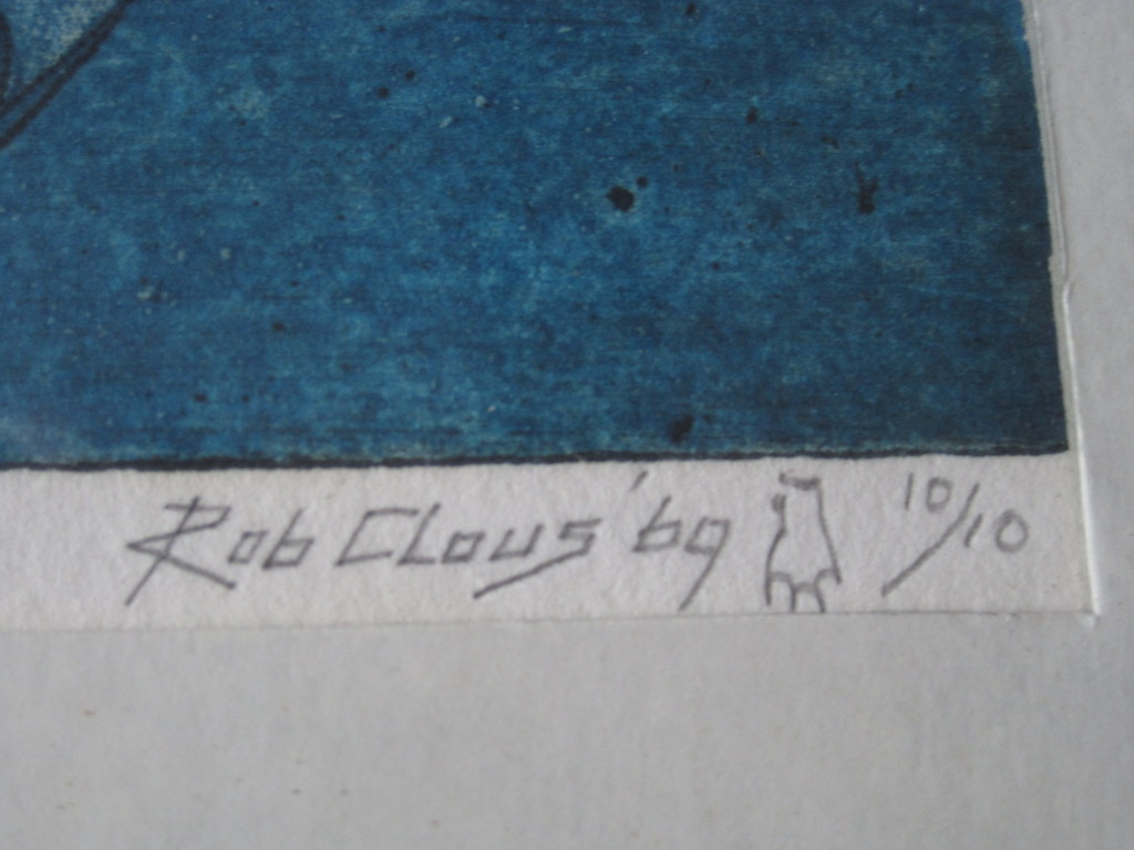 Fascinerend werk Rob Clous (1940-) Bep.Oplage 10/10 KleurEts  "nieuw Atlantis"  kopen? Bied vanaf 1!