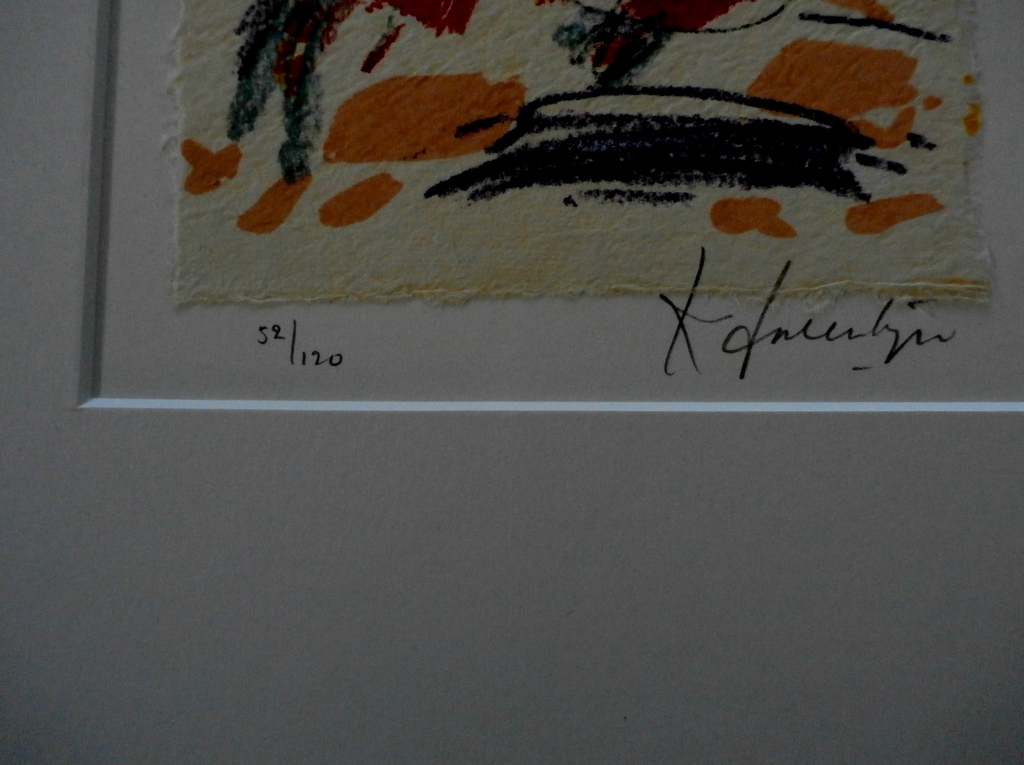 Kees Salentijn - litho: rode vogel kopen? Bied vanaf 55!