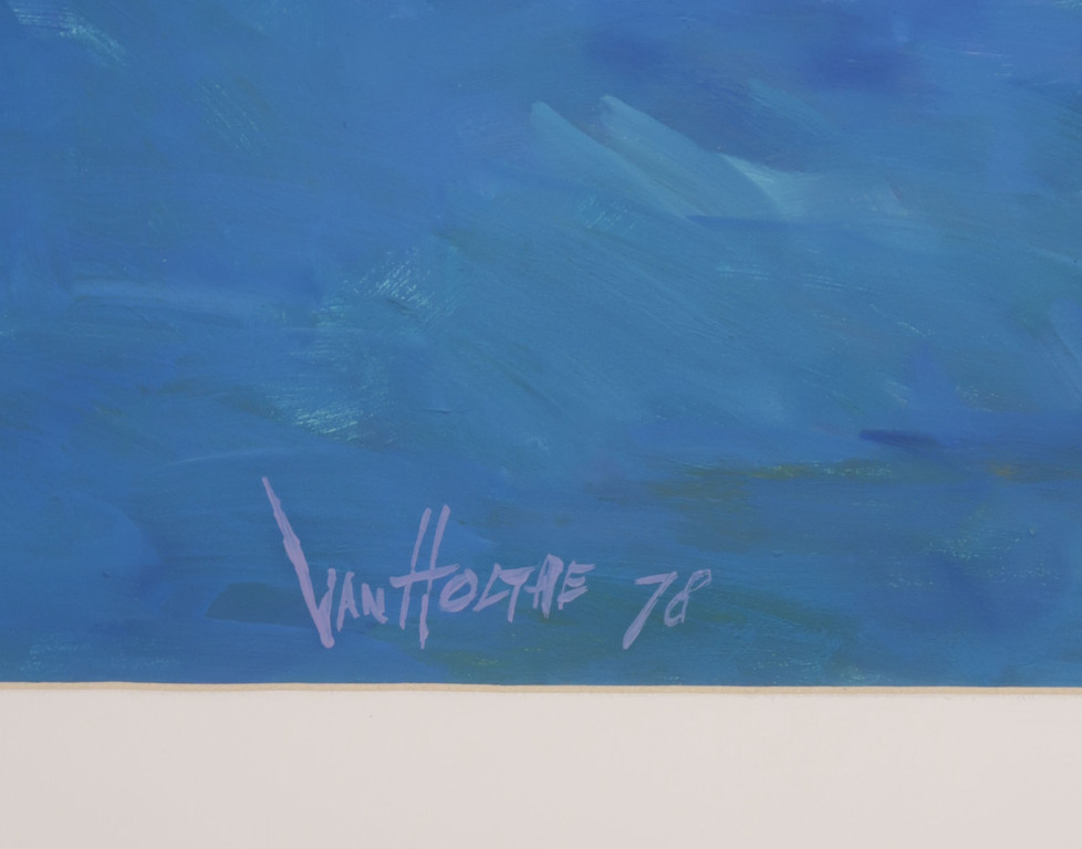 Jan van Holthe: Acryl op papier, Merde 9 kopen? Bied vanaf 1!