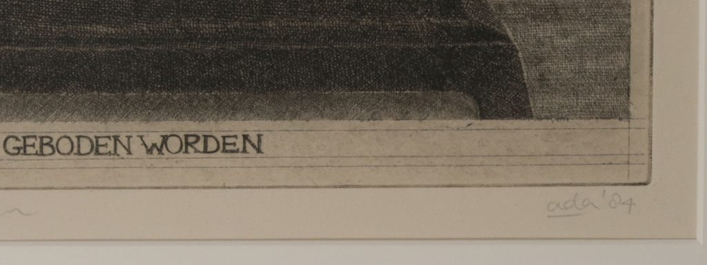 Onbekend gesigneerd: Ets, Aardbeien - Ingelijst kopen? Bied vanaf 1!