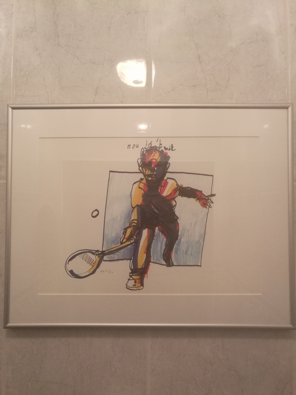 Herman brood zeefdruk op papier NOU IS 't UIT kopen? Bied vanaf 450!