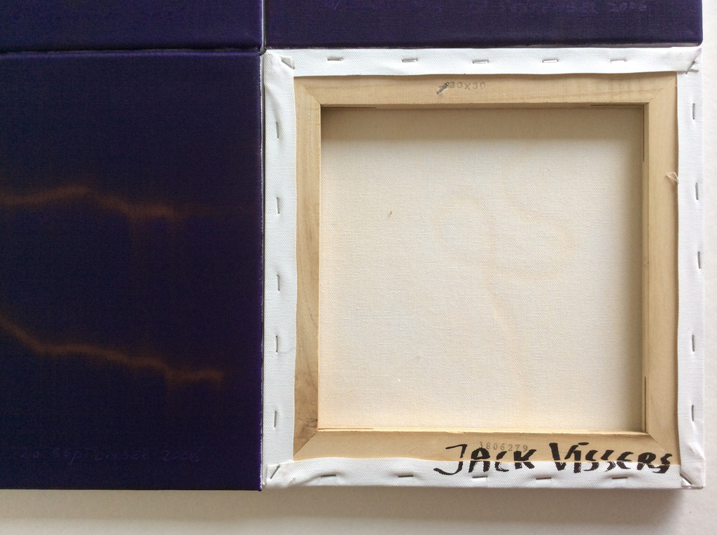 Jack Vissers "Day Threads" - tableau van 4 schilderijen, in violet kopen? Bied vanaf 1!