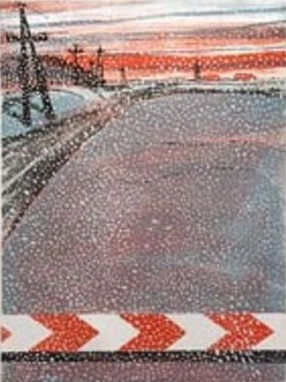 Jan Cremer (1940) - Litho in kleur uit 1976 - Winter kopen? Bied vanaf 175!