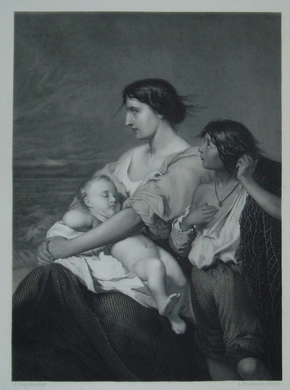 Louis Gallait / Louis Falmagne - La feme du pêcheur - 1873 kopen? Bied vanaf 50!