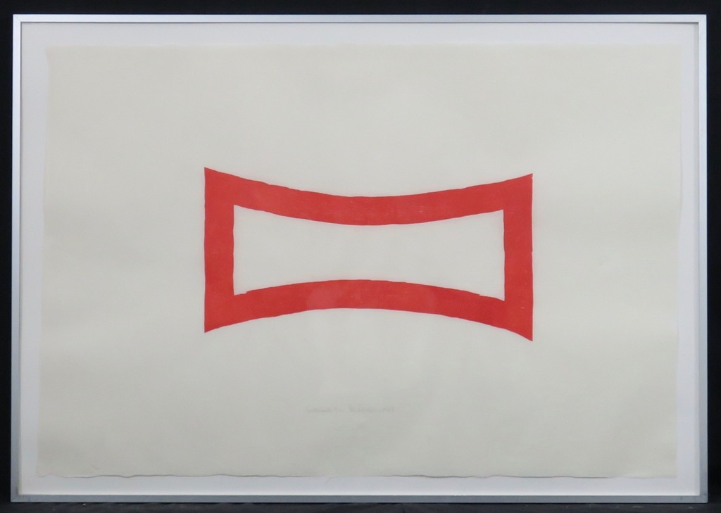 Cees Andriessen: Houtsnede, Zonder titel 1 - Ingelijst verkocht voor € 55!