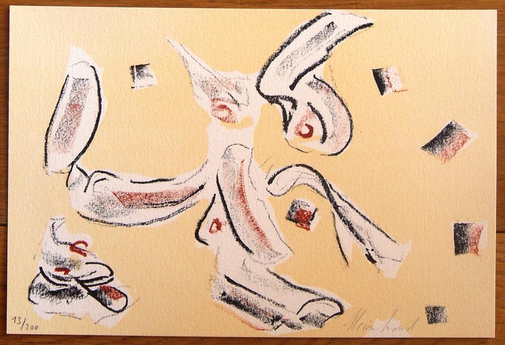 Reinhoud: Cobrafiguur 3 (handgesigneerde litho) verkocht voor € 95!