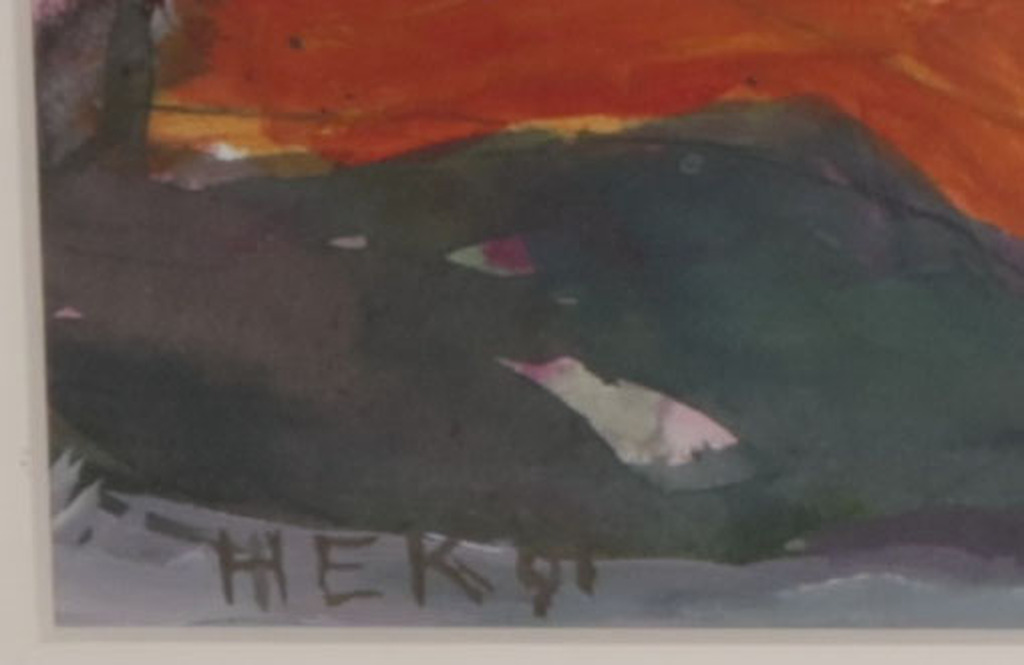 Hans Ebeling Koning: Gouache, Californie 8 - Ingelijst kopen? Bied vanaf 200!