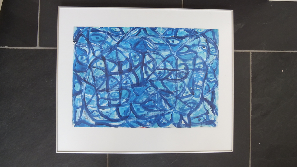 Leeuwis A.A. - Acrylverf  op Acryl papier - Following  kopen? Bied vanaf 1!