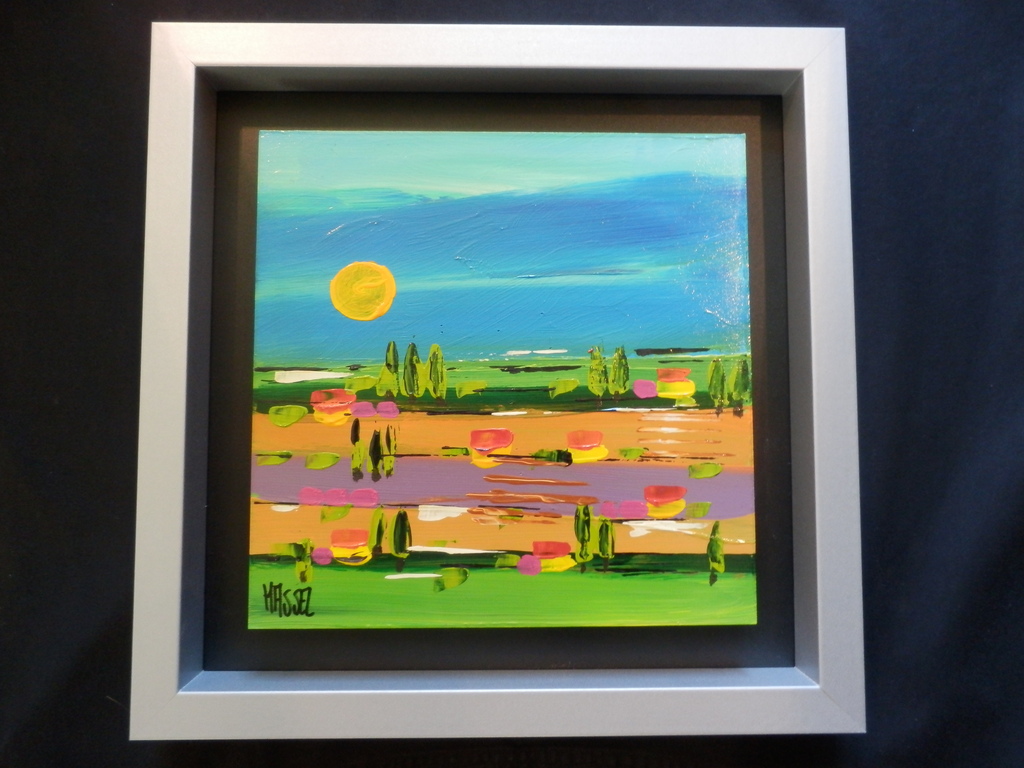 AD van HASSEL Schilderij in baklijst LANDSCAPE  PROVENCE  Handgesigneerd kopen? Bied vanaf 55!