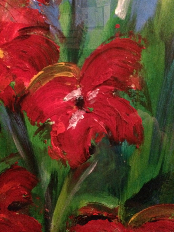 Onbekende kunstenaar - Bloemen (olieverf op papier) kopen? Bied vanaf 25!