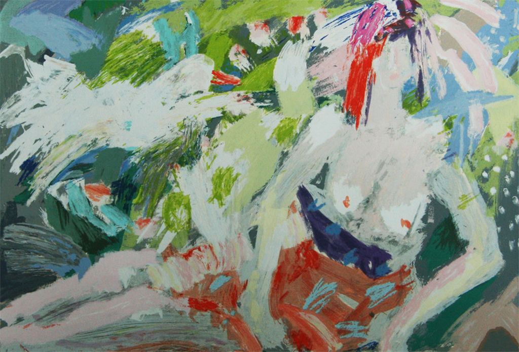 Annemarie de Groot - zeefdruk - The Chinese Garden kopen? Bied vanaf 40!