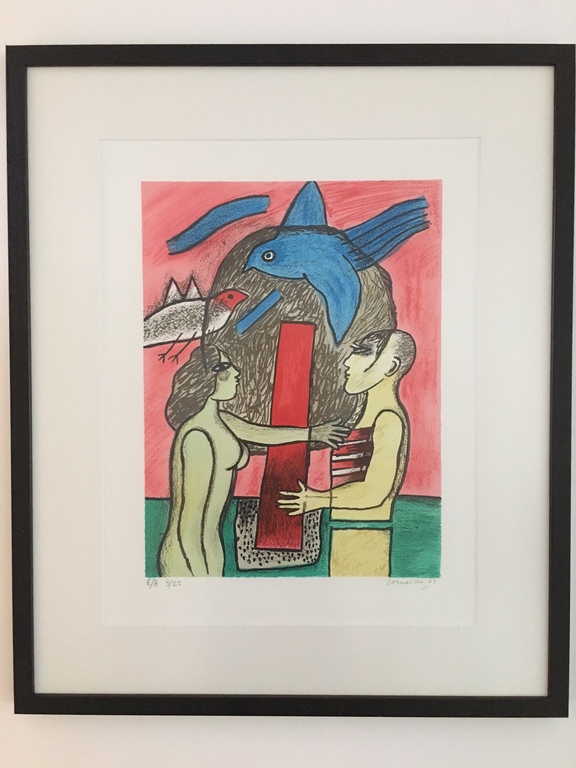 Corneille - Corneille - Kleurenlitho - naakt vogel en man kopen? Bied vanaf 125!