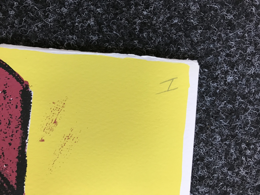 JAN SIERHUIS originele zeefdruk , de rode tafel 1973 kopen? Bied vanaf 1!