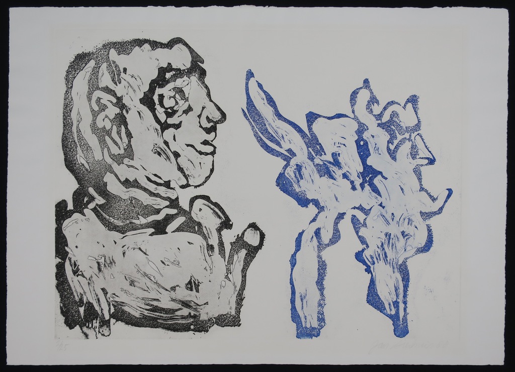 Jan Sierhuis: Ets/aquatint, Zonder titel kopen? Bied vanaf 50!