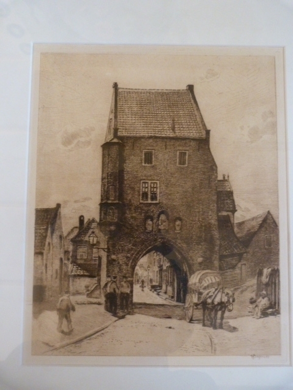 Waalko (J.) Dingemans - Gevangenpoort in Woudrichem (N.B.) verkocht voor € 75!