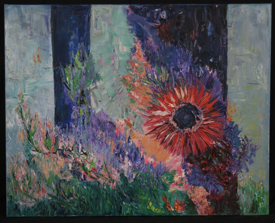 Franca Muller Jabusch: Olieverf op doek, Bloem kopen? Bied vanaf 50!