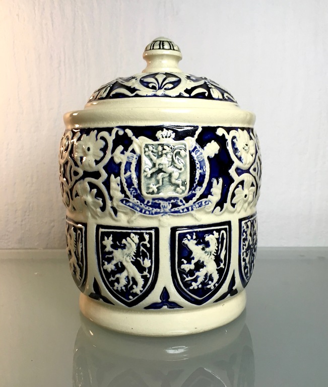 Simon Peter Gerz   - Union fait la Force - Grote Belgische dekselpot -1900's kopen? Bied vanaf 24!