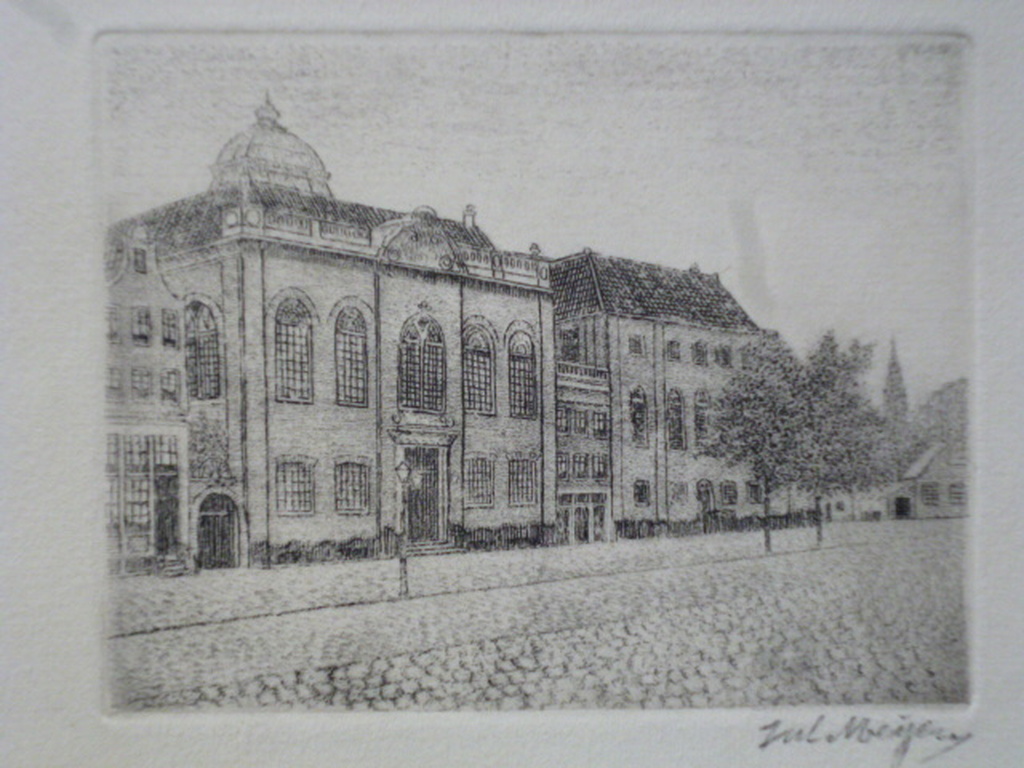 Sal Meijer - ets - J.D.Meijerplein (Amsterdam) verkocht voor € 75!