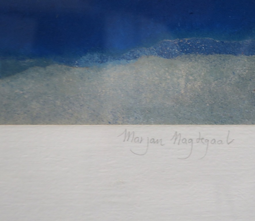 Marjan Nagtegaal: Olie op geprepareerd papier, Landschappelijk IV - Ingelijst kopen? Bied vanaf 80!