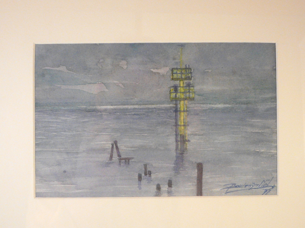 Boudewijn Nel, Aquarel, Zeezicht, 1977 kopen? Bied vanaf 50!