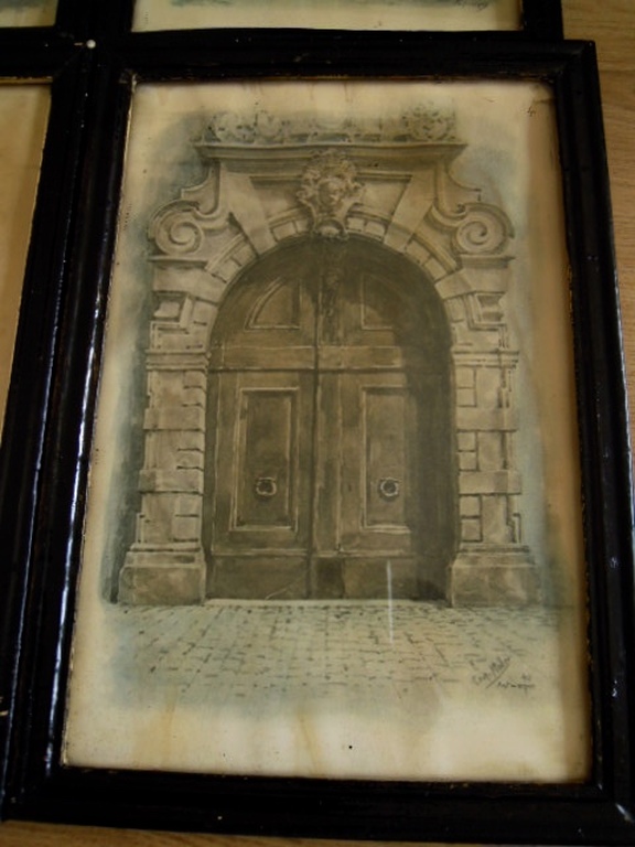 6 X prachtige drukken van LEOPOLD MULLER uit 1942 - 32 x 22cm - Antwerpse Poortjes kopen? Bied vanaf 20!