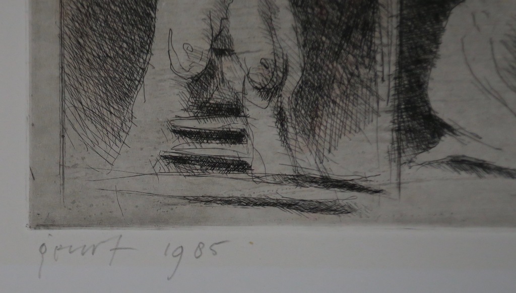 Geurt van Dijk: Ets, Tableau Vivant kopen? Bied vanaf 20!