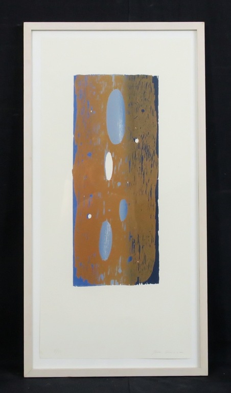 Joris Geurts: Houtsnede, Zonder titel (bruin) - Ingelijst kopen? Bied vanaf 20!