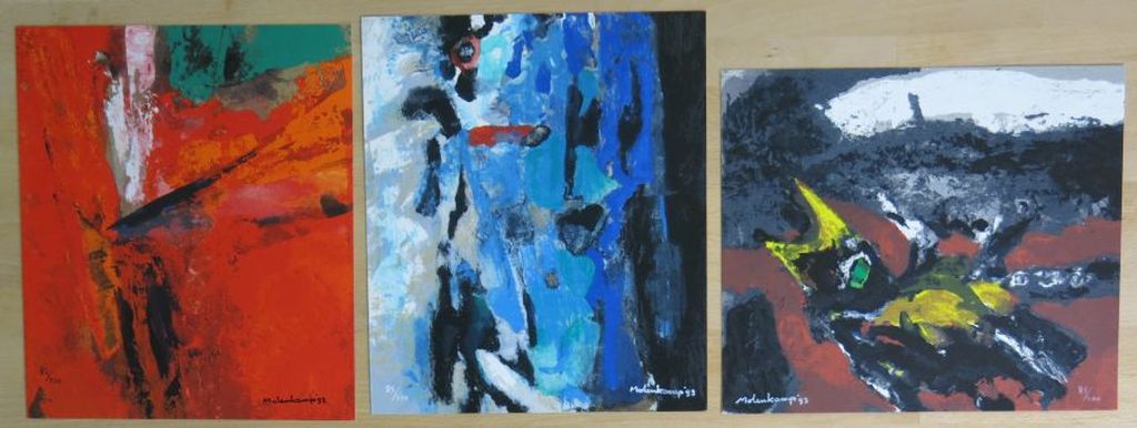 Nico Molenkamp: Portfolio met 3 Zeefdrukken + boek, Signatuur kopen? Bied vanaf 70!