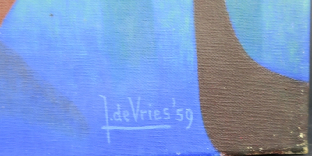 Jan Ph. A. de Vries: Olieverf op doek, Zeilboten kopen? Bied vanaf 50!