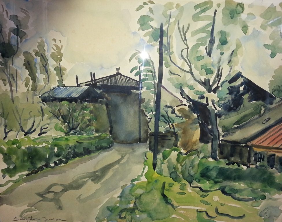 Jan Sluijters jr - aquarel, gesigneerd linksonder verkocht voor € 79!