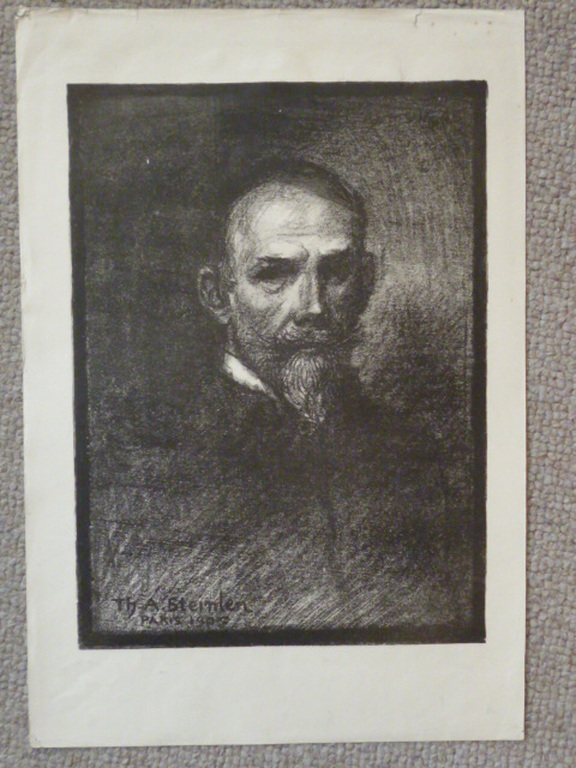T.A.Steinlen - Zelfportret - Litho kopen? Bied vanaf 175!