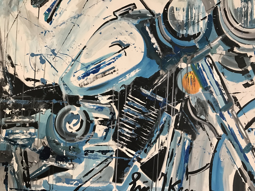 Eric Jan Kremer  acryl op doek  Harley Davidson kopen? Bied vanaf 950!