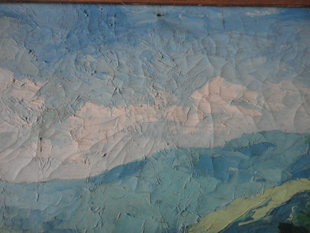 Franse school(?) - olieverf op doek - bergdorp aan rivier kopen? Bied vanaf 1!