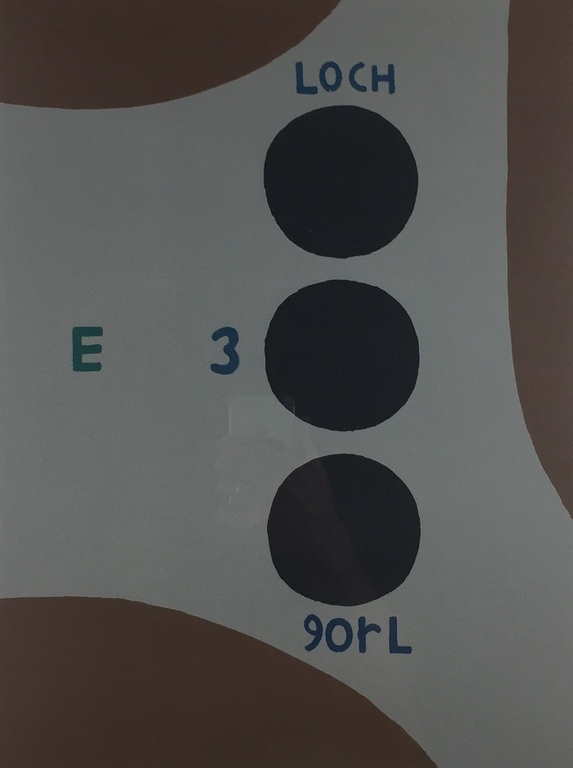 Reinier Lucassen, zeefdruk, 'Loch E 3', 1991 (INGELIJST) verkocht voor € 179!