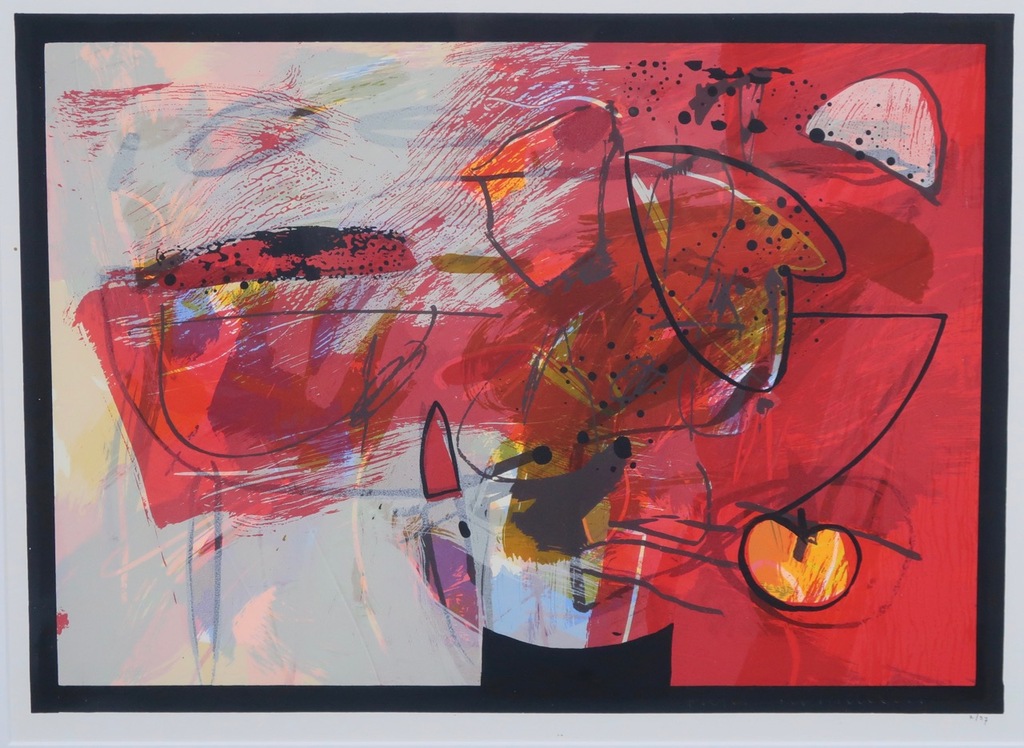 Pieter Vermeulen: Zeefdruk, Z.T.- Ingelijst kopen? Bied vanaf 35!