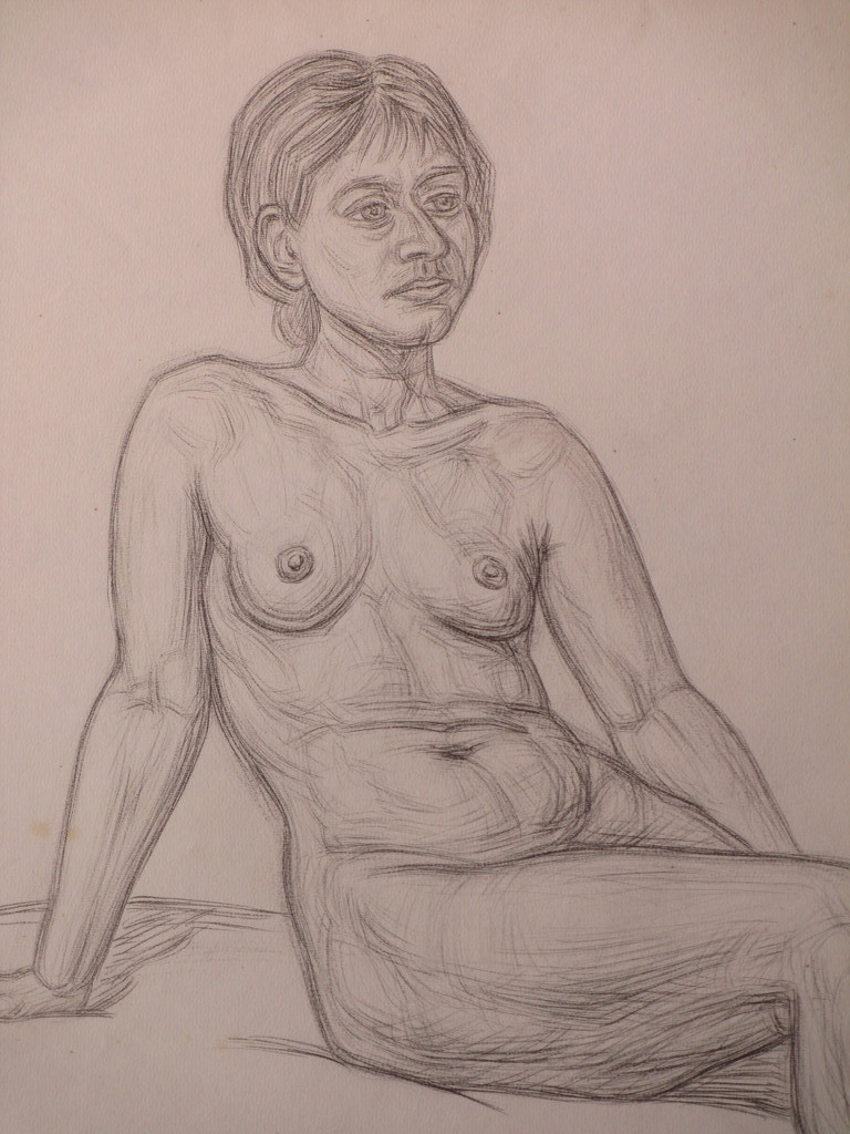 Rudolf Bremmer, Zittend Naakt, Tekening 1936 kopen? Bied vanaf 55!