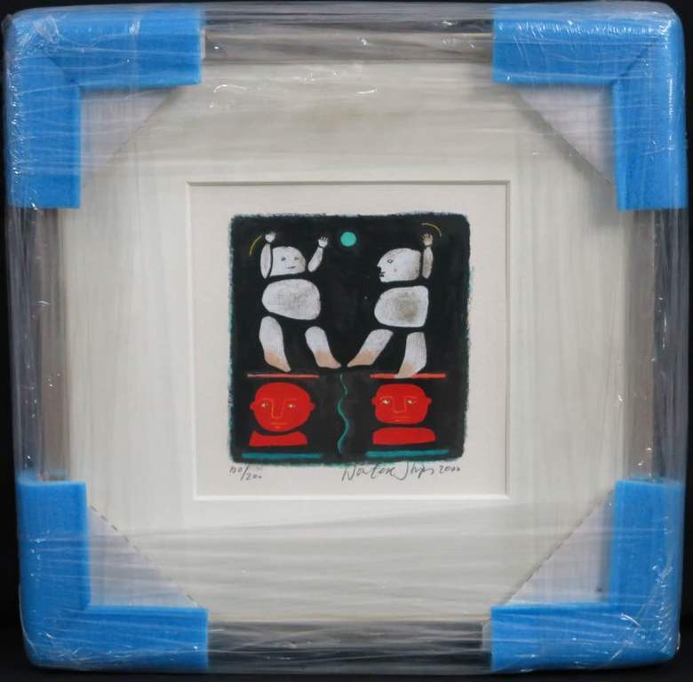 Wouter Stips: Zeefdruk, Overgooien - Ingelijst kopen? Bied vanaf 70!