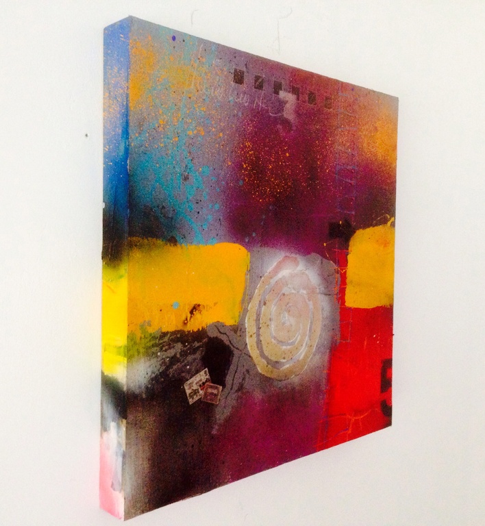 Theo koster , gemengde techniek , spinning around kopen? Bied vanaf 1!